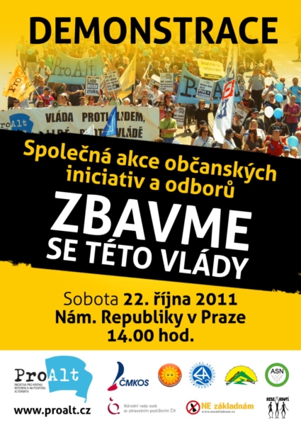 Upřesnění místa srazu před demonstrací 22. října 2011