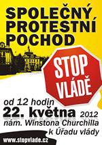 Dnes jsme se zúčastnili protestního pochodu "Platformy Stop Vládě"