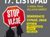 Demonstrace 17. listopadu 2012 v Praze na Václavském náměstí
